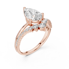 Celestial Pear Sunburst Ring
