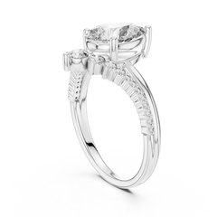 Celestial Pear Sunburst Ring