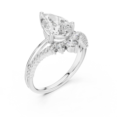 Celestial Pear Sunburst Ring