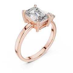 Emerald Asymmetric Cluster Ring