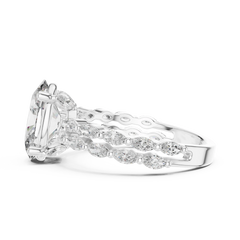 Oval Marquise-Duo Band