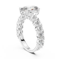 Oval Marquise-Duo Band