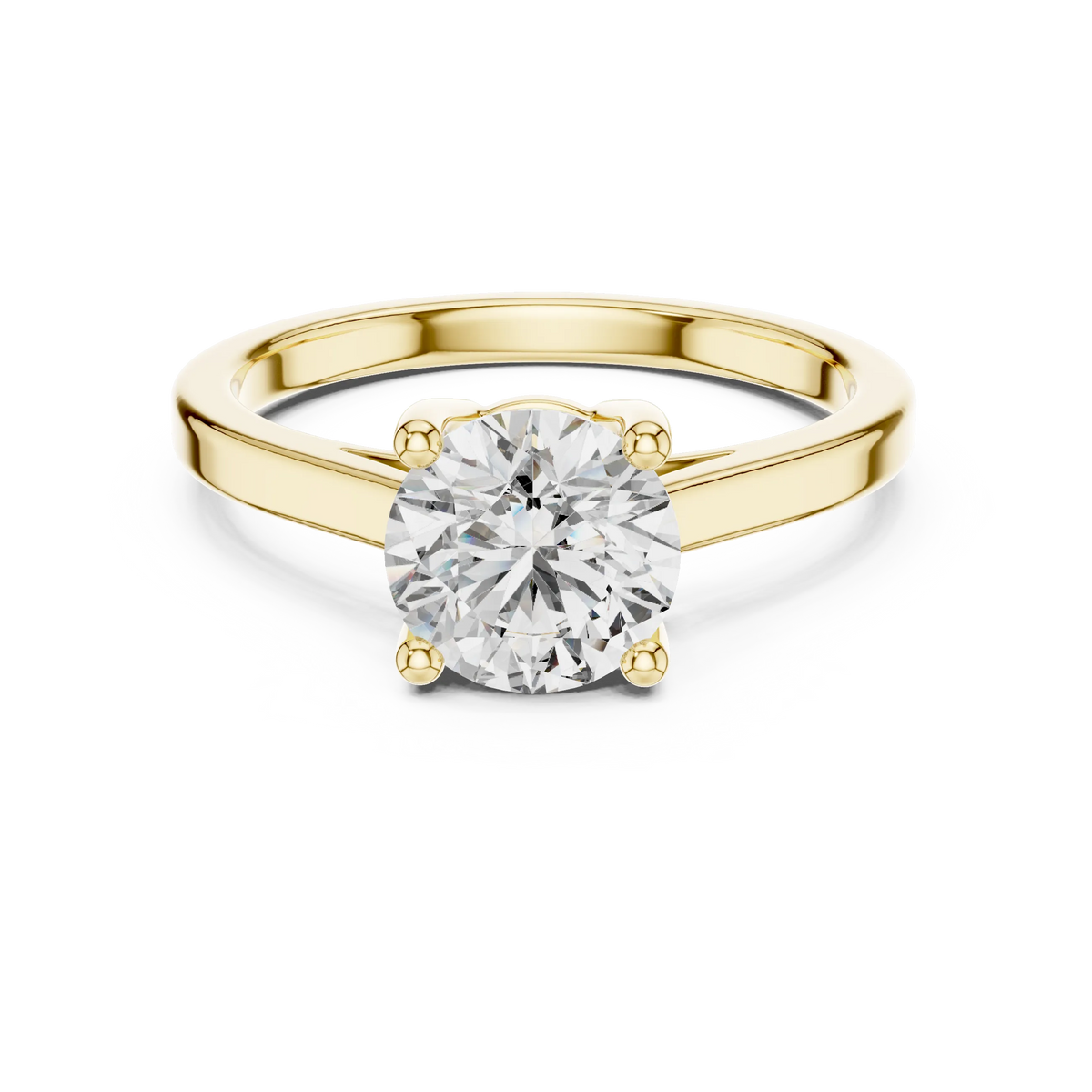 Tapered Round Solitaire