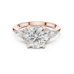 Round Pear-Cluster Ring