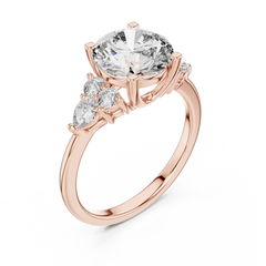 Round Pear-Cluster Ring