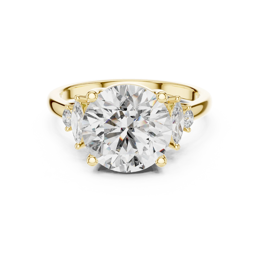 Round & Marquise Trilogy Ring