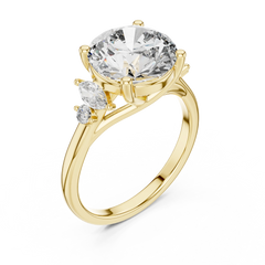 Round & Marquise Trilogy Ring