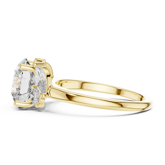 Round Triple-Oval Ring