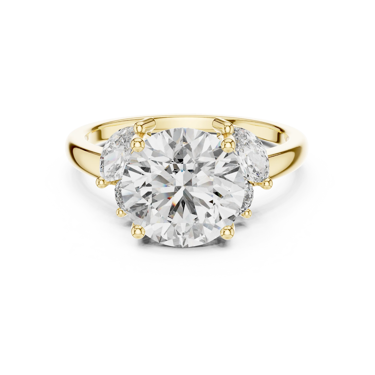 Round Triple-Oval Ring