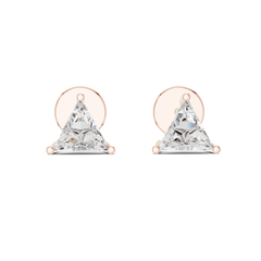 Aurevia PrismEdge Trillion Diamond Studs