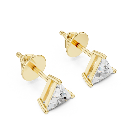 PrismEdge Trillion Diamond Studs