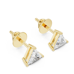 Aurevia PrismEdge Trillion Diamond Studs