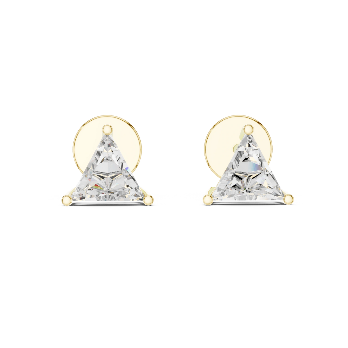 Aurevia PrismEdge Trillion Diamond Studs