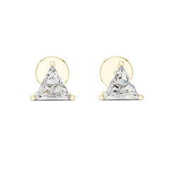 Aurevia PrismEdge Trillion Diamond Studs