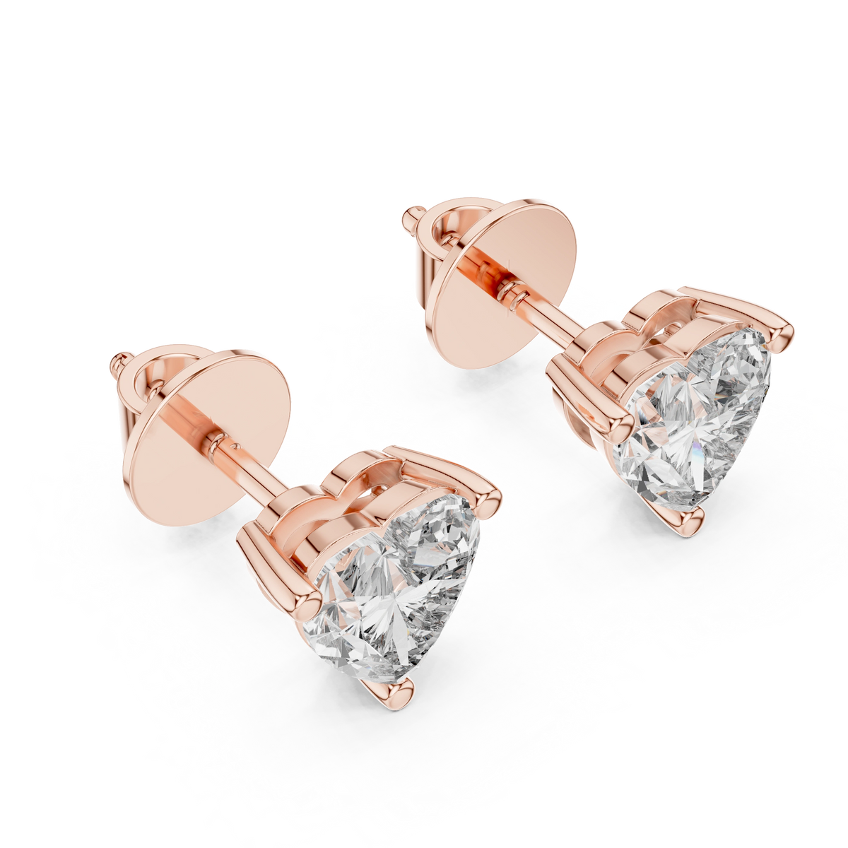 Aurevia HeartSpark Diamond Studs
