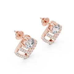 Aurevia Radiant V-Frame Diamond Studs