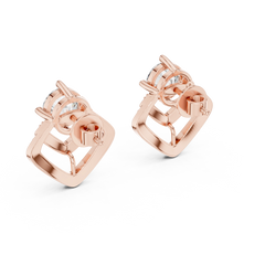 Aurevia Radiant V-Frame Diamond Studs