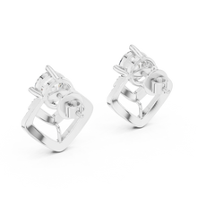 Aurevia Radiant V-Frame Diamond Studs