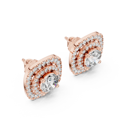Aurevia Regal Aura Cushion Halo Studs