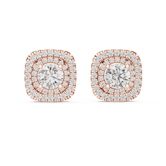 Aurevia Regal Aura Cushion Halo Studs