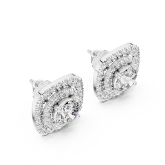 Aurevia Regal Aura Cushion Halo Studs