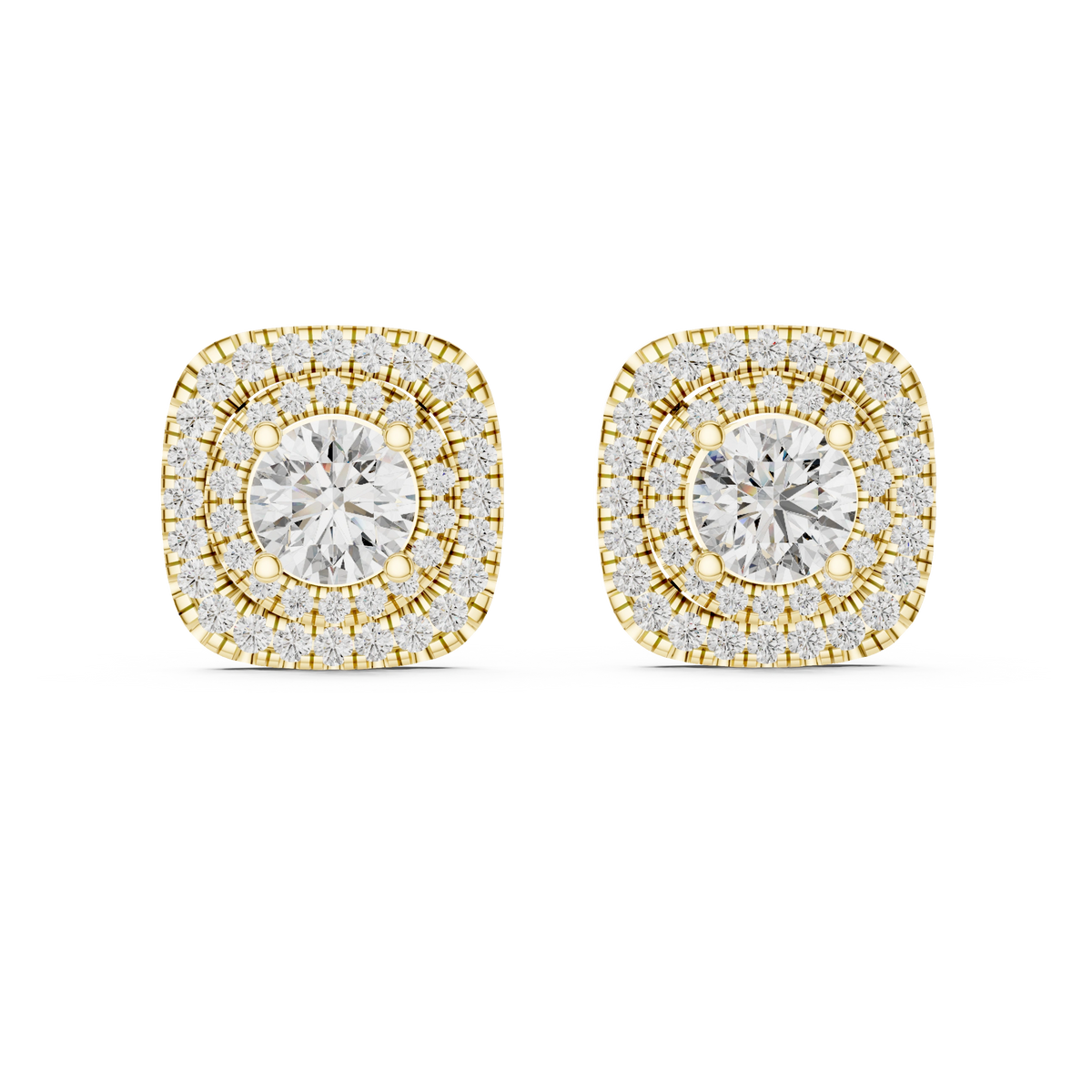 Aurevia Regal Aura Cushion Halo Studs
