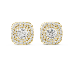 Aurevia Regal Aura Cushion Halo Studs