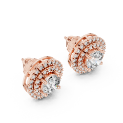 Aurevia Radiant Sunburst Diamond Studs