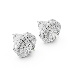 Aurevia Radiant Sunburst Diamond Studs