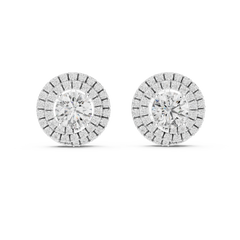 Aurevia Radiant Sunburst Diamond Studs