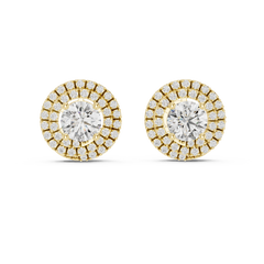 Aurevia Radiant Sunburst Diamond Studs