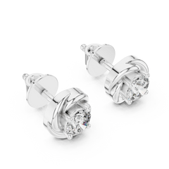 Aurevia TwirlGlow Diamond Studs