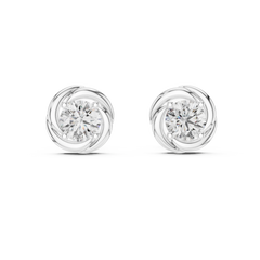 Aurevia TwirlGlow Diamond Studs