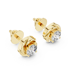 Aurevia TwirlGlow Diamond Studs