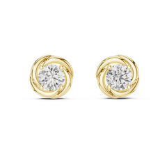Aurevia TwirlGlow Diamond Studs