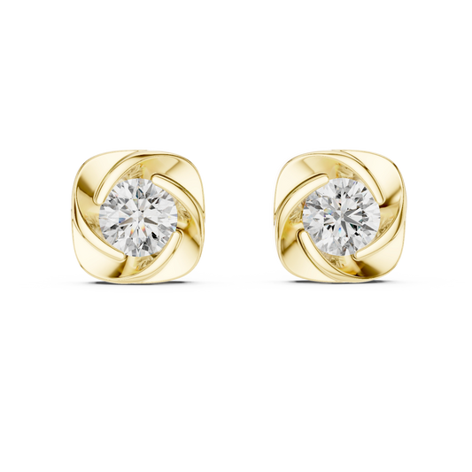 RosetteGlow Diamond Studs
