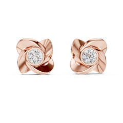 Aurevia PetalGlow Diamond Studs