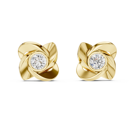 PetalGlow Diamond Studs