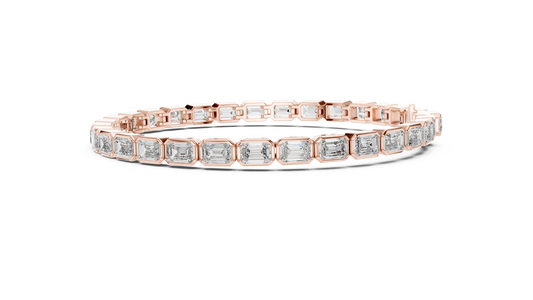  Emerald-Cut Diamond Bracelet For Women 