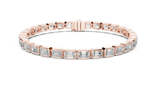 Emerald Cut Diamond Tennis Bracelet