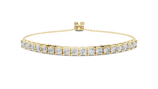 Round Cut Diamond Bracelet For Women