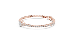 Aurevia Oval Halo Solitaire Bracelet