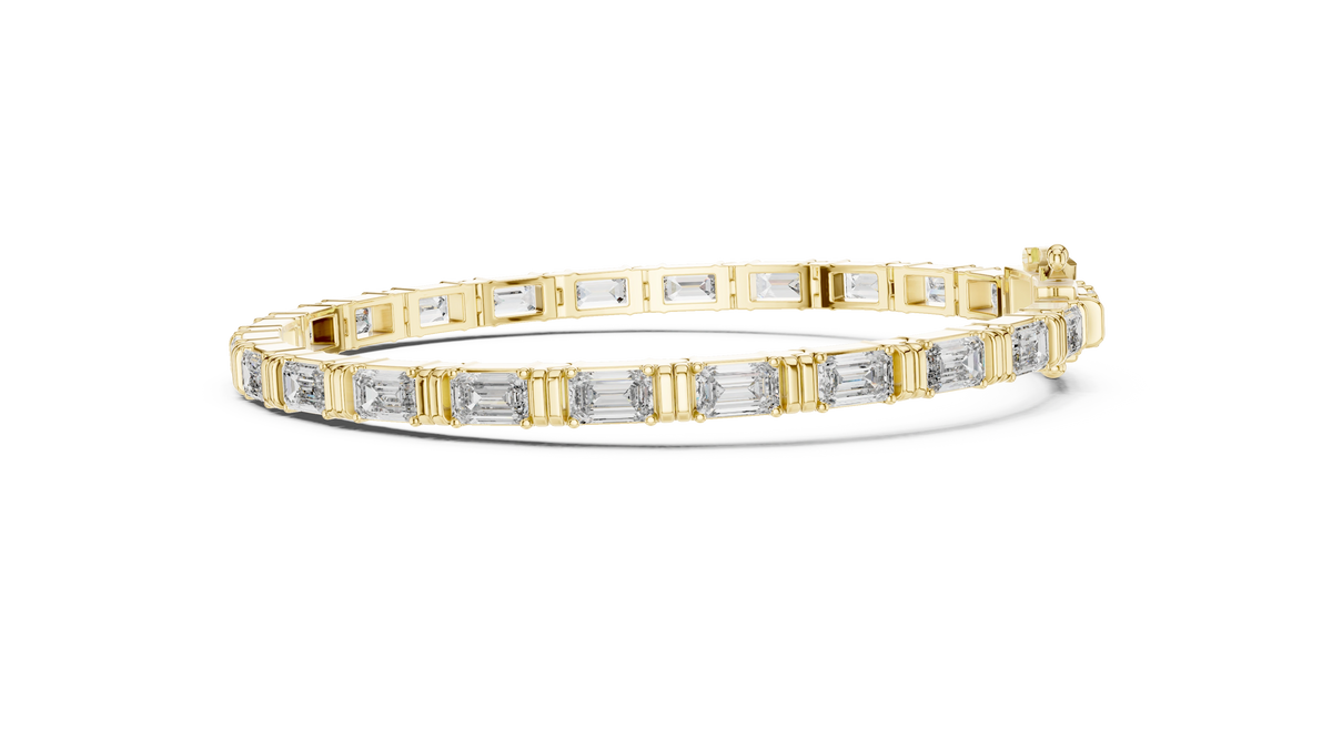Aurevia Emerald Bar Bracelet