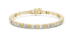 Aurevia Emerald Bar Bracelet