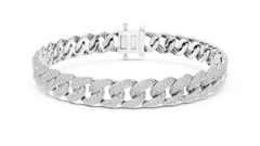 Aurevia Pavé Cuban-Link Bracelet