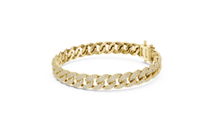 Aurevia Pavé Cuban-Link Bracelet