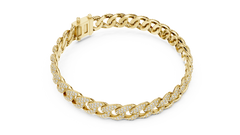 Aurevia Pavé Cuban-Link Bracelet