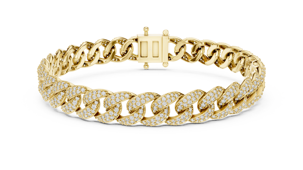 Aurevia Pavé Cuban-Link Bracelet