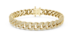 Aurevia Pavé Cuban-Link Bracelet