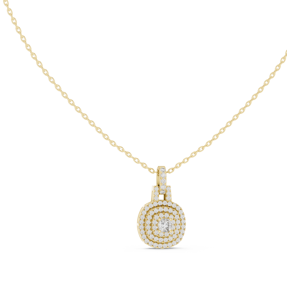Aurevia Double Halo Radiance Pendant